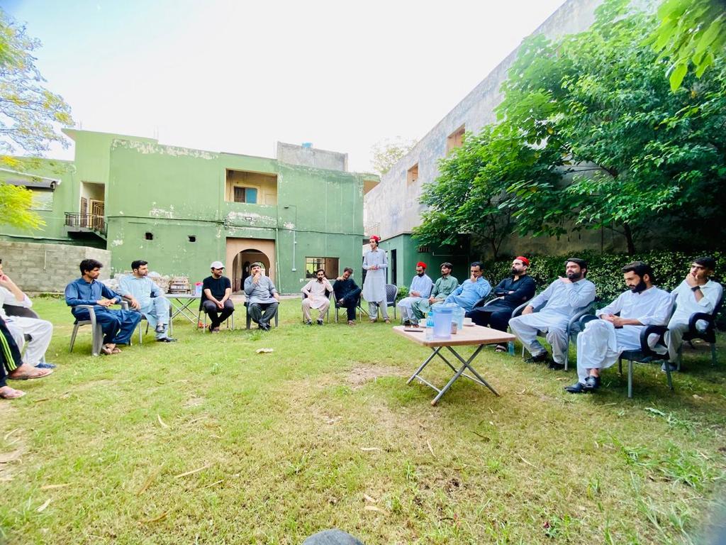 PSFPunjaab's tweet photo. PSF Punjab held a meeting in memory of the Babarra martyrs in Barakahu, Islamabad. The event was attended by various units of @PSFPunjaab and office bearers of the ANP Islamabad. We reaffirmed our commitment to never abandon the path we inherited from the Khudai Khidmatgars. https://t.co/TW02Zfgpg6