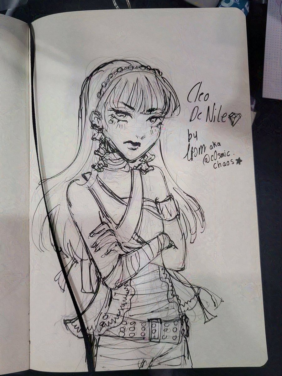 1cottn1's tweet photo. My first conhon commission ever from Dokomi!!🥺 I didn’t even know those exist but a very nice girl came up to me and said she loves my style and would like to commission a sketch of Cleo! Felt very honered🙏🏻💜 https://t.co/piboe8bj8n