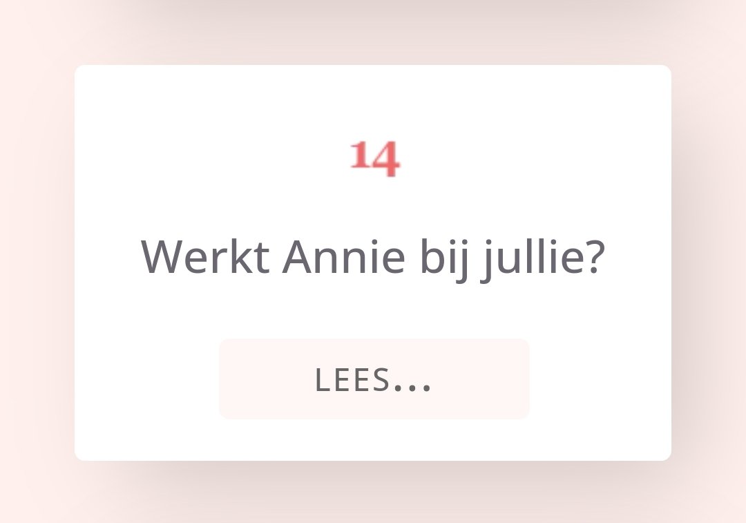 helpdesk_alles's tweet photo. Helpdesk: Met de Helpdesk voor Alles. Wat kan ik voor je doen?
To: Werkt Annie bij jullie?
Helpdesk: Annie?
To: Ja…
Helpdesk: In verband met de AVG mag ik eigenlijk niet zomaar gegevens prijsgeven over helpdeskmedewerkers…

Lees verder: https://t.co/PI44RrE4yH https://t.co/K5jHANv19h