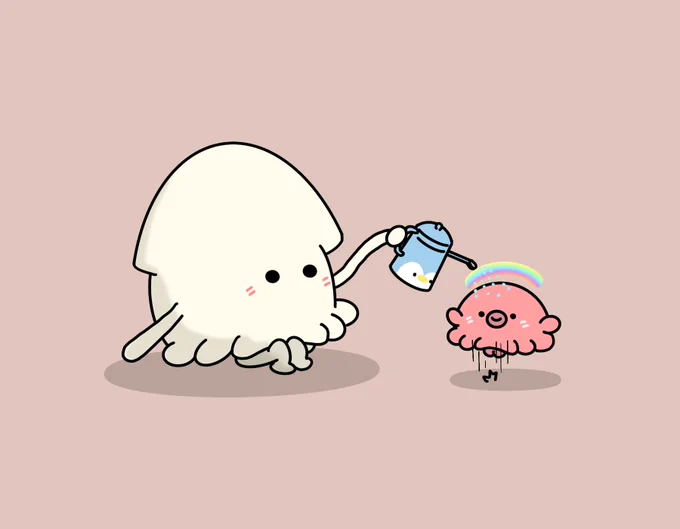 イカとタコ「虹」 