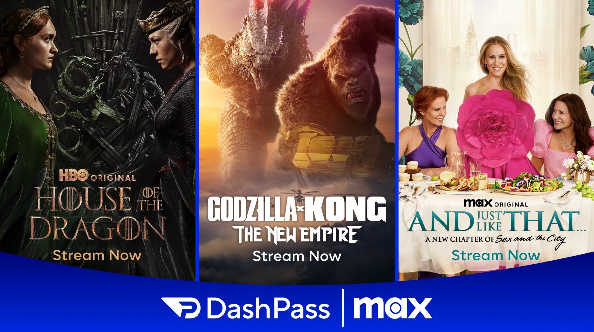 DoorDash's tweet image. DashPass Annual Plan now includes @StreamOnMax  at no extra cost. Sign up now to start streaming. Terms apply.  doordash.com/dashpass/partn…