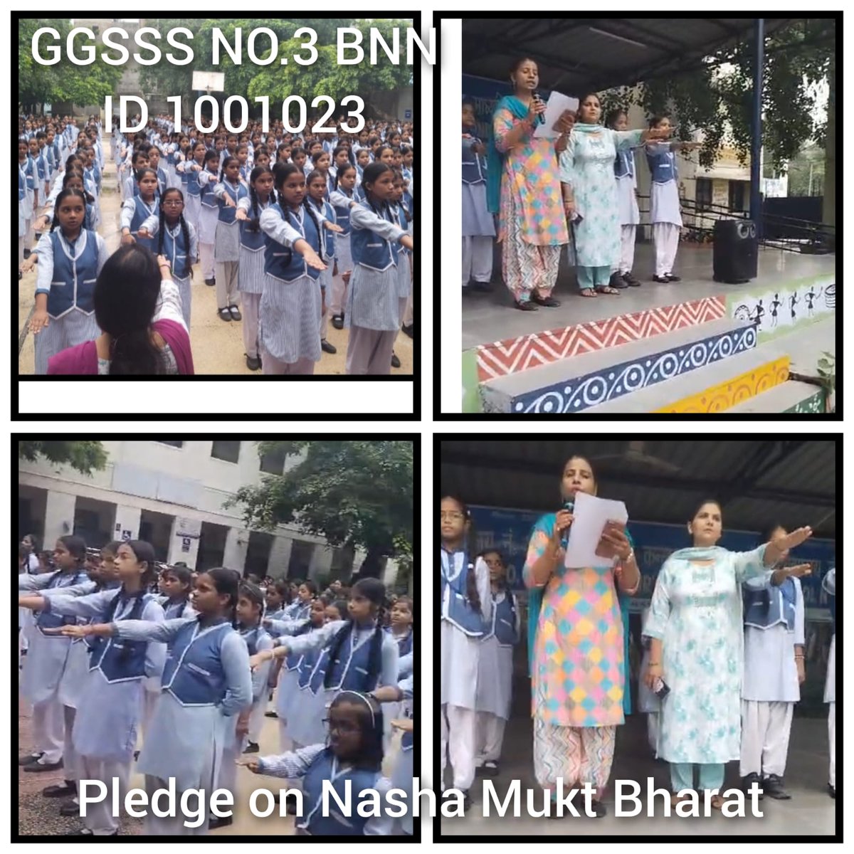 NoGgsss's tweet photo. To tackle the issue of Substance Abuse and a vision to make India Drug Free, various activities were conducted under Nasha Mukt Bharat Abhiyaan at GGSSS NO .3 BNN-1001023
#pledge #assemblytalk #plantation #postermakingcompetition @EduMinOfIndia @Dir_Education @dilli_shiksha https://t.co/rWjHoMaZbm