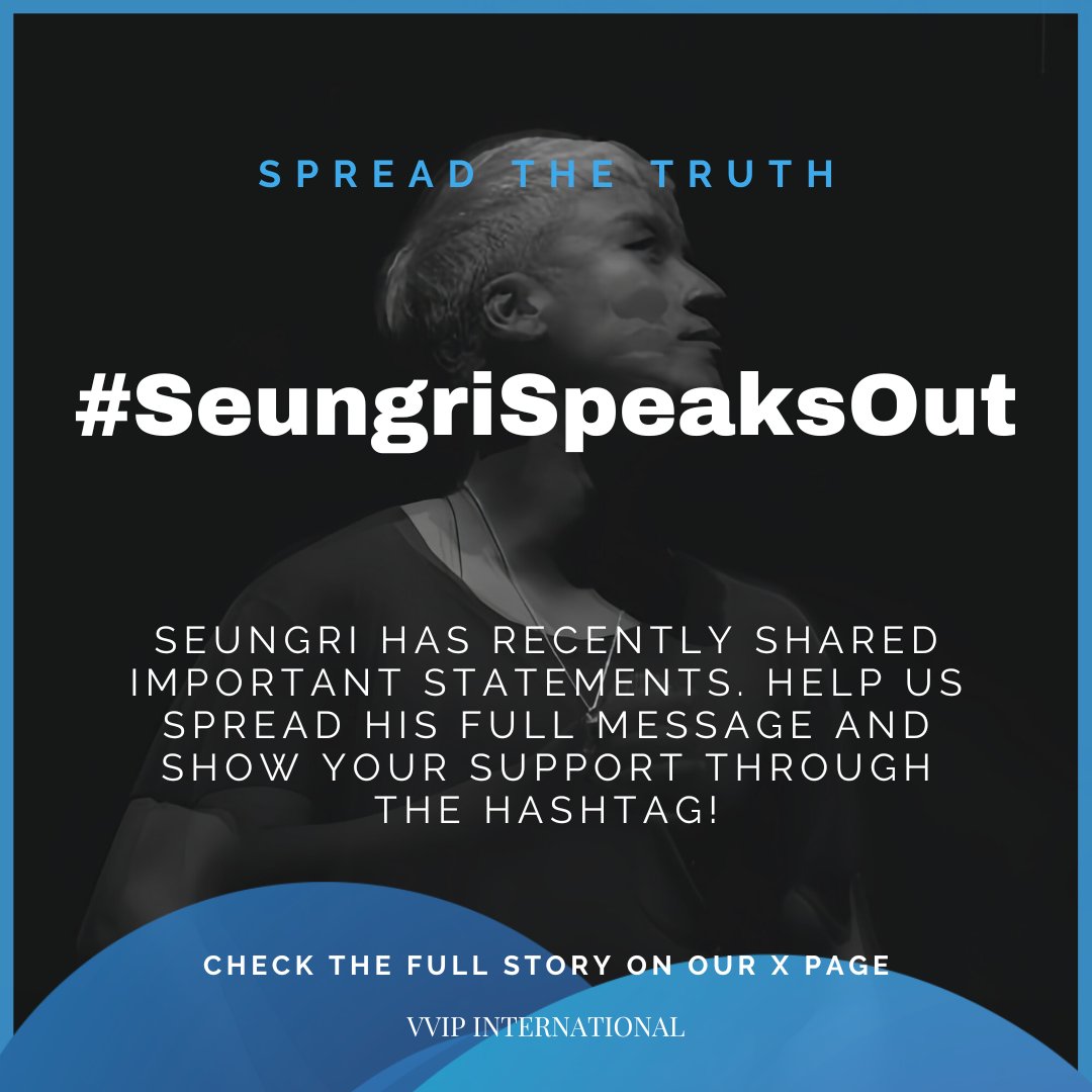 VVIPforVictoRi's tweet photo. Please VVIP community and everyone spread Seungri's new statements using the hashtag:
#SEUNGRI
#SeungriSpeaksOut https://t.co/JcKnxUglo4