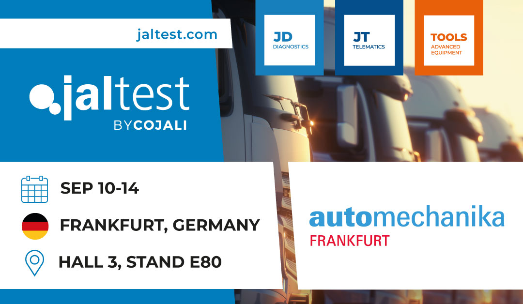 Jaltest (@jaltest) on Twitter photo Just one month to go! ⏳🚀 The countdown to <a href="/automechanika_/">Automechanika</a> Frankfurt 2024 has begun!
📅 September 10-14
🌍 Frankfurt, Germany 🇩🇪
📍 Stand E80 in hall 3
📲 Find more info here: jaltest.com/en/news/487/14…
#Cojali #Jaltest #JaltestDiagnostics #AutomechanikaFrankfurt Just one month to go! ⏳🚀 The countdown to <a href="/automechanika_/">Automechanika</a> Frankfurt 2024 has begun!
📅 September 10-14
🌍 Frankfurt, Germany 🇩🇪
📍 Stand E80 in hall 3
📲 Find more info here: jaltest.com/en/news/487/14…
#Cojali #Jaltest #JaltestDiagnostics #AutomechanikaFrankfurt