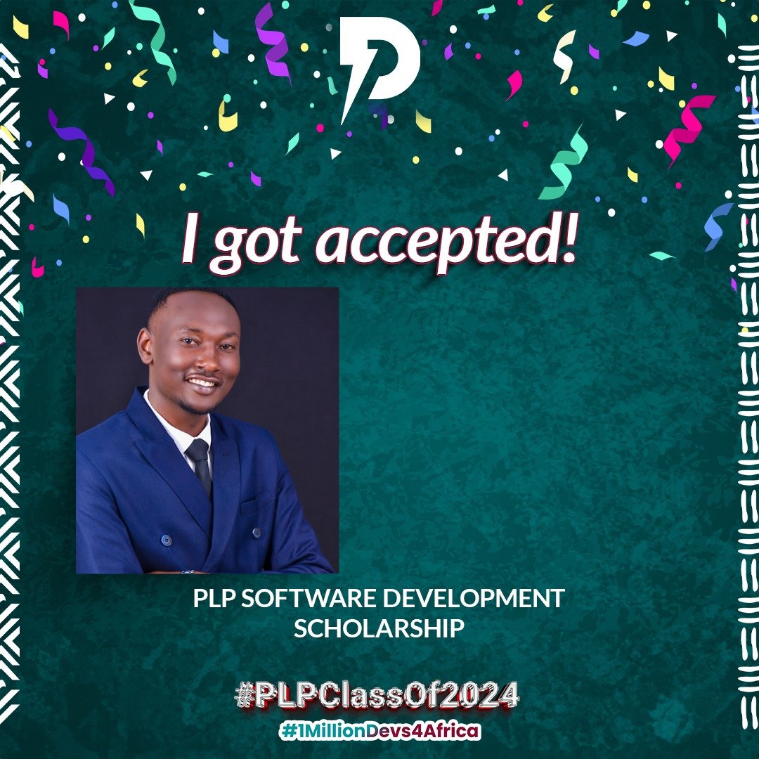 Samuel_Kabuya's tweet photo. 🚀 Big News! I'm thrilled to announce that I've been awarded the Power Learn Project Software Development Scholarship! 🎉
Excited to join the @plpafrica & @plpcommunity family and begin this amazing journey into the world of tech! 💻
#PLPScholar #TechJourney #PowerLearnProject https://t.co/IPj9eoe4rt