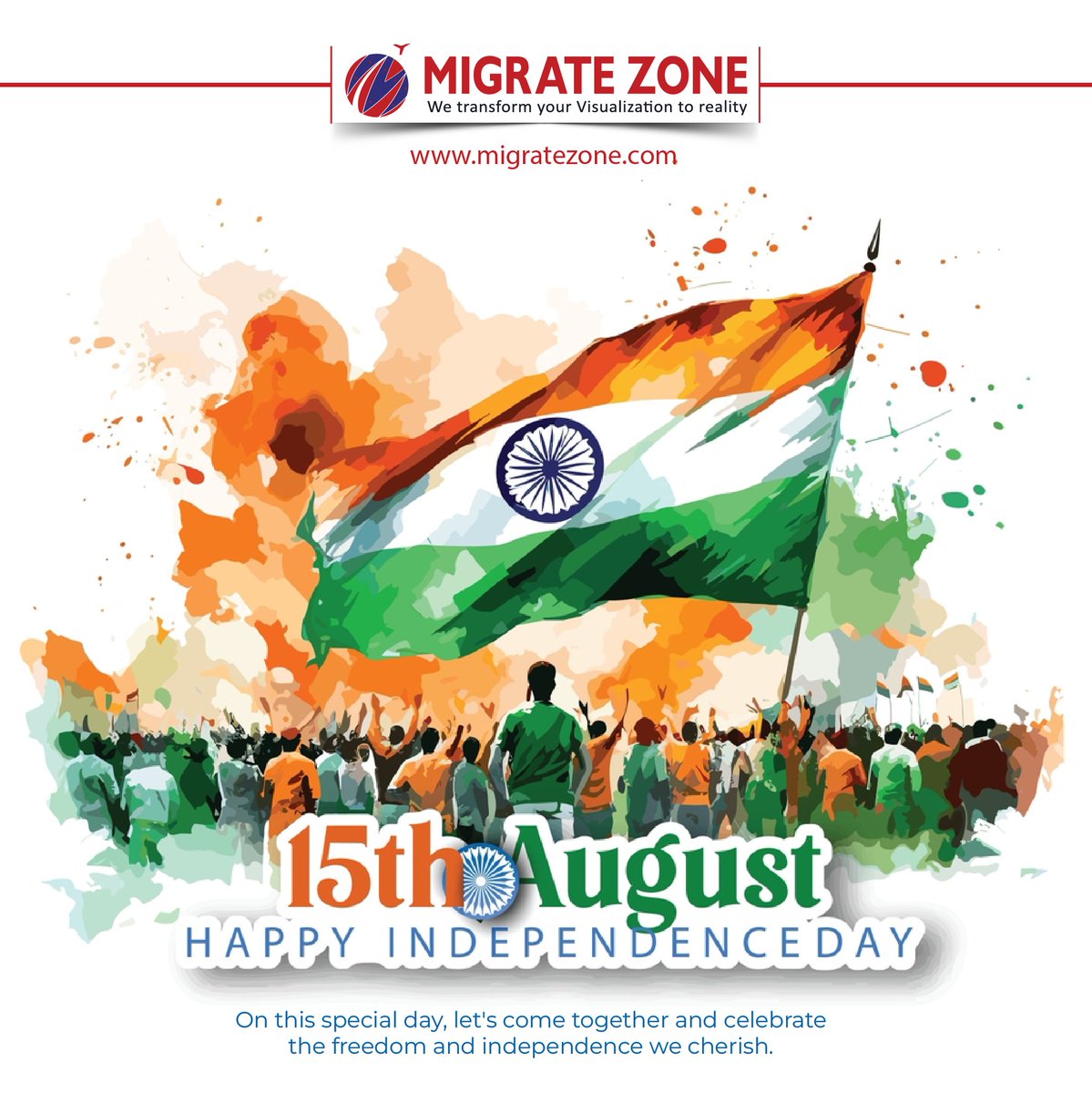 Migrate_Zone's tweet photo. 🇮🇳 Celebrating India's spirit of unity &amp; diversity this #IndependenceDay! 🎉
.
 From north to south, our heritage shines bright. Proud to connect Indians with global opportunities. 🌏✈️🎆 
.
.
#IndiaAt75 #UnityInDiversity #MigrateZone #JaiHind https://t.co/J9rKvojtPs