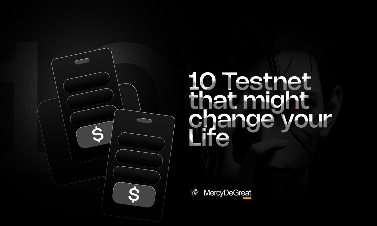 Do you know you can make good money by testing a blockchain?

Testnet can change your life if you interact with the right blockchain

In this thread, I'll be talking about 10 testnet that might change your life

Like &amp; Repost for others 🧵
