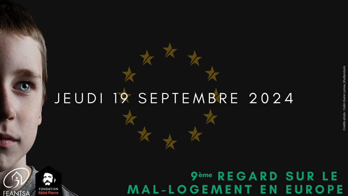 #HousingExclusion2024

🇪🇺Les enfants sans domicile en Europe !

🤝La @Fondation_AP et la <a href="/FEANTSA/">FEANTSA</a> présentent leur 9ème Regard sur le #MalLogement en Europe.

🗓️Jeudi 19 septembre 2024

Infos et inscriptions ➡️ us06web.zoom.us/webinar/regist…