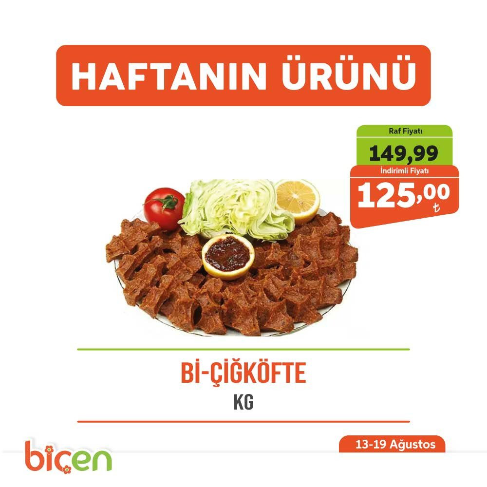 13-19 Ağustos Haftanın Ürünü🧡Biz