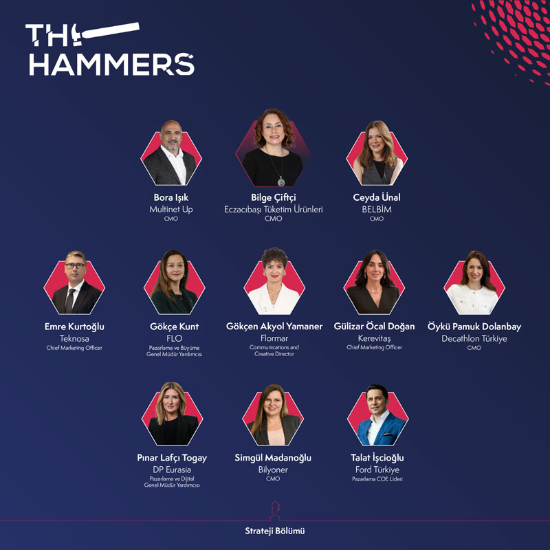 The Hammers Awards 2024'te Strateji Bölümü jüri kadrosu tamamlandı
#TheHammersAwards2024

🔸tinyurl.com/y9duu2ws