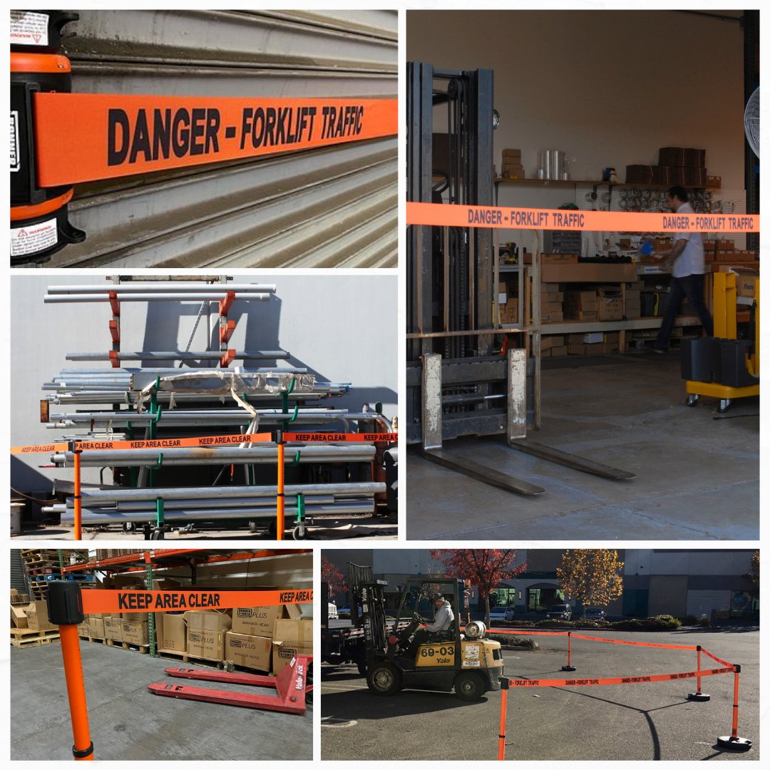 Each Banner Stakes color communicates a vital safety message, and orange is no exception. Orange serves as a warning that heavy machinery is in operation, urging everyone to exercise caution.