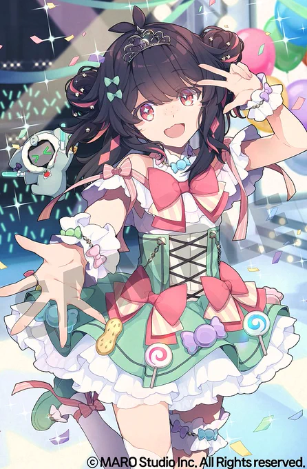 V&amp;U5期生 Miviちゃんのお誕生日グッズのイラストを描きました最高に可愛いアイドルな娘ちゃんをよろしくお願いします!#aivoriart 