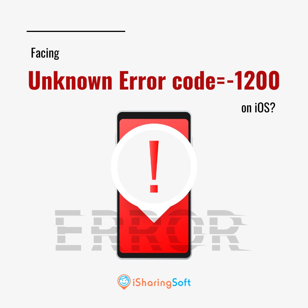 iSharingSoft's tweet photo. 🚨 Experiencing “Unknown Error: code=-1200” on iOS?

Fix it by:
1. Disabling or updating your antivirus app.
2. Checking your device's security settings.
3. Reinstalling the iSharing app if needed.

For more help, visit:https://t.co/h3pQdycKtv https://t.co/28BfSLIH2K