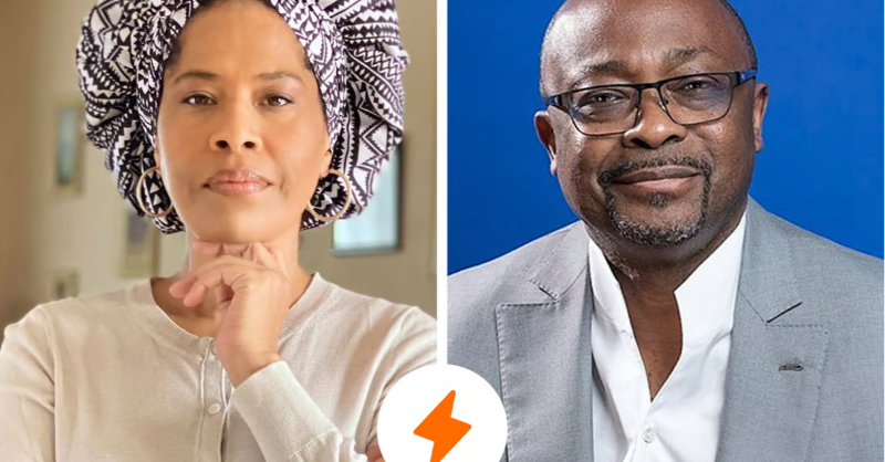 jeune_afrique's tweet photo. S’ils s’affichent tous deux aux côtés des putschistes du Sahel, l’activiste d’origine camerounaise Nathalie Yamb et le producteur né à Douala Alain Foka peuvent aussi se diviser, voire se combattre violemment via les réseaux sociaux.