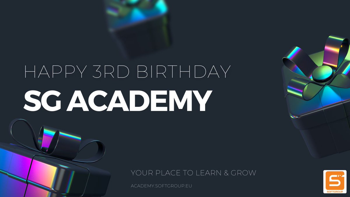 SoftGroup6's tweet photo. We are delighted to share that #SGAcademy turned 3️⃣ years 🎉 

Our team believes that SG Academy supports all users in gearing up for a future filled with greater achievements and breakthroughs!

#onlineeducation #trackandtrace #YourPlaceToLearnAndGrow https://t.co/kcHfnnDz2f