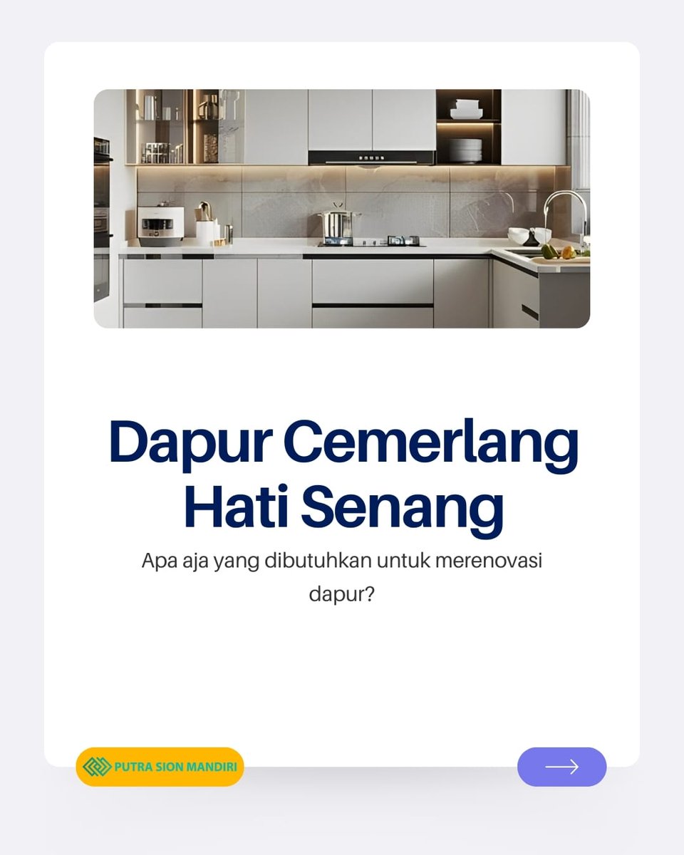 Jasabangun12358's tweet image. Dapur usang bisa membuat waktu memasak kurang menyenangkan. Ubah dapur Anda dengan desain fungsional dan stylish!

Buat waktu memasak lebih seru, melalui :
WA : 0823 5210 8600
Website : putrasionmandiri.co.id

#dapur #dapurmini #desaindapur
