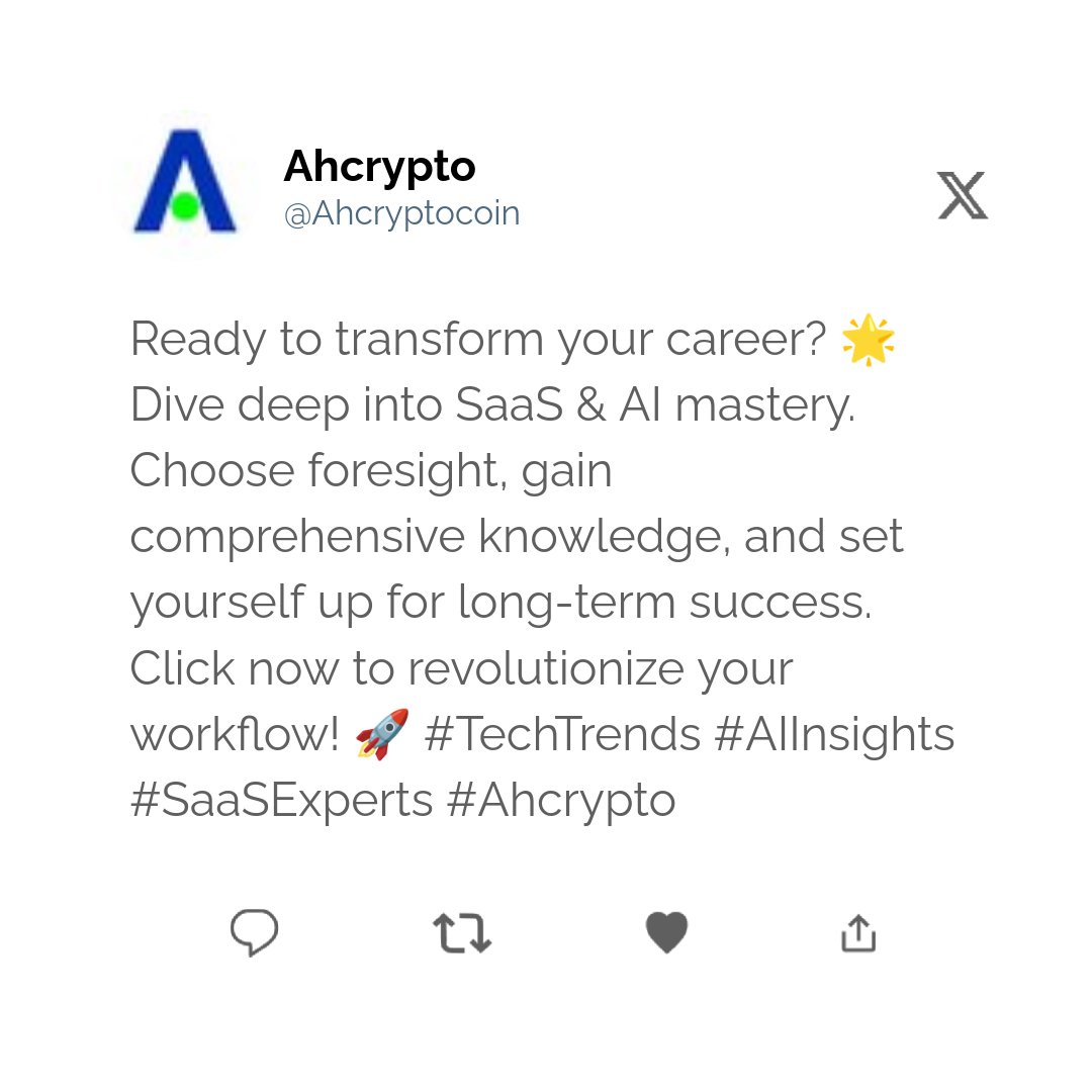 Ahcryptocoin's tweet photo. If you are 25-45 and you want to master SaaS &amp; AI, stop screwing around. https://t.co/uOF7K8oSS5