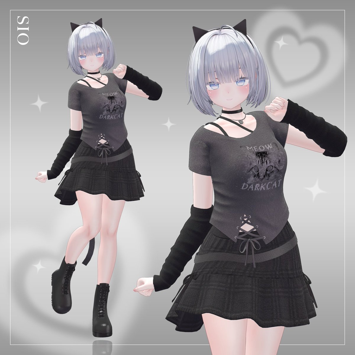 Rako_Works's tweet photo. 「Dark Cat」の販売を開始しました！

💝RTしてくれた方の中から抽選で3名様に当商品をプレゼントします。
💝RT추첨 3분께 아래 의상을 선물해드립니다.

🔗https://t.co/i2UaGcZFWY

よろしくお願いいたします！✨

#RAKO3D #VRChat
#マヌカ3D #Sio_3D #Moe https://t.co/6z3qfXjuhD