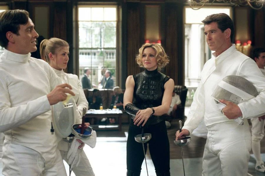 ratingbond's tweet photo. Who had the best cameo in James Bond movies? 🌟 And what are your thoughts on Madonna's appearance in 'Die Another Day'? Did it hit the mark or miss the target? Share your opinions! #JamesBond #Cameos https://t.co/78vgHvY46r
