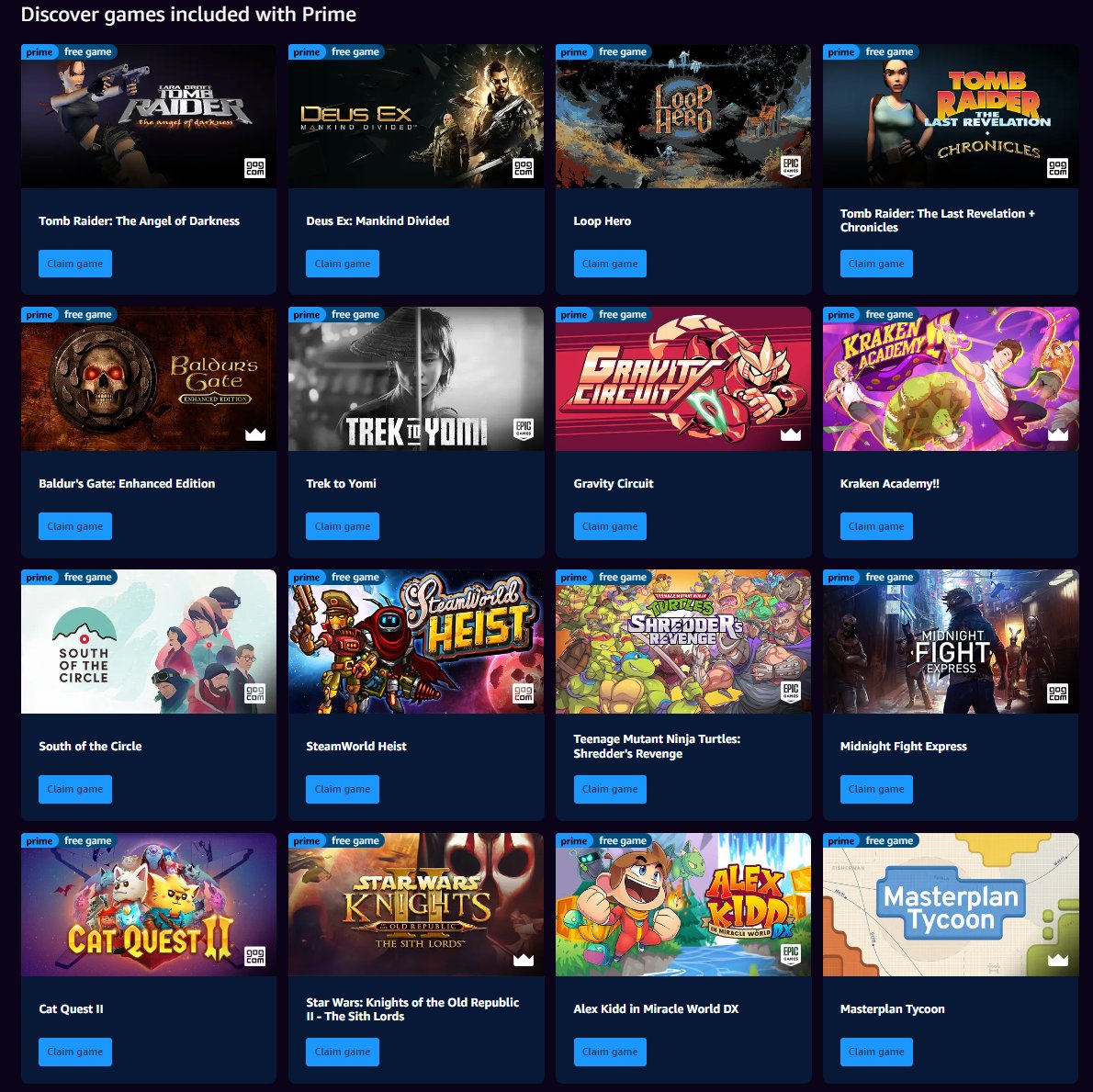 Wario64's tweet photo. Last day to get free Prime Gaming titles: https://t.co/uiclXhjYnJ

-Teenage Mutant Ninja Turtles: Shredder's Revenge (EGS) 
-Star Wars: Knights of the Old Republic II - The Sith Lords
-The Forgotten City

many more games also available for free https://t.co/j2wgeGwULd