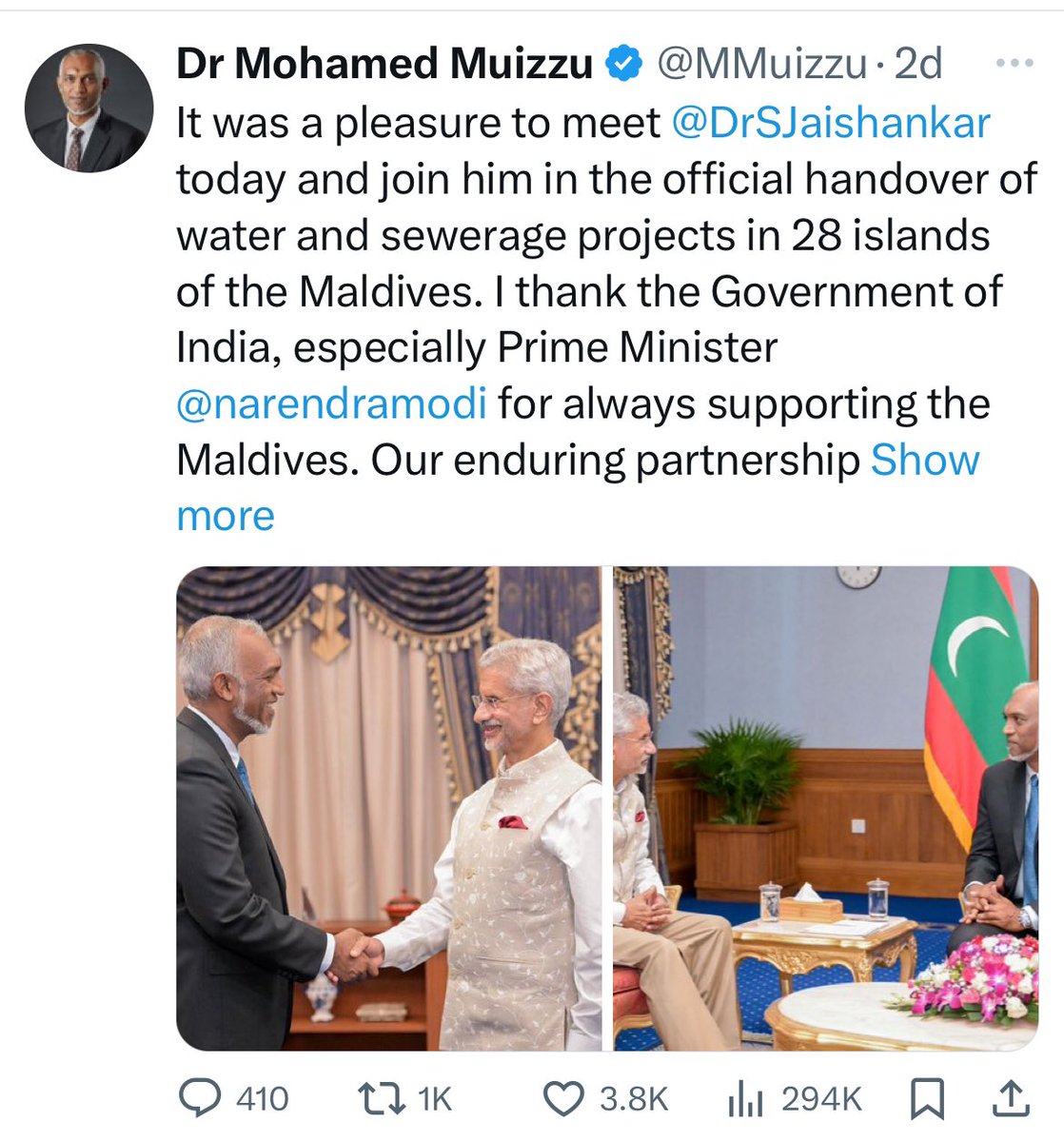 sidd_sharma01's tweet photo. India have been handed over 28 Islands of Maldives to manage #Gutter & #Sewage on those Islands (Forte of #GutterGasKing) ๐
And no we havenโt bought 28 Islands from #Maldives as is being propagated by the #GBs & #Jhingurs https://t.co/eQ1p7yCzmF