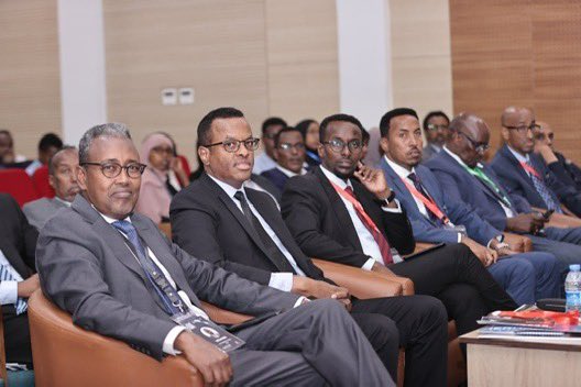 RadioMuqdisho's tweet photo. The Governor of the Central Bank of Somalia, @AbdirahmanM_A, delivered keynote remarks on reforming financial markets for Micro, Small, and Medium Enterprises (MSMEs) at the Annual Somalia Development Forum (#ASDF2024). https://t.co/Rui9thfjMG