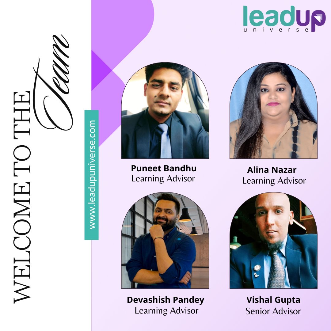 leadupuniverse's tweet photo. Leadup Strengthens Team with New Learning Advisors.
Get ready for a supernova of fresh ideas and innovative strategies! Our expanded team is set to launch client success into new dimensions.
Welcome aboard! Let's chart new territories in learning together. 🚀

#NewHires #TeamGrowth #LearningAdvisors #ProfessionalDevelopment #CareerGrowth #CorporateTraining #LeadershipDevelopment #TalentAcquisition #HRNews #eLearning #EdTech #WorkforceDevelopment