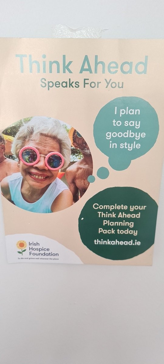 Moments away from our 5th presentation in our <a href="/CUH_Cork/">Cork University Hospitals</a> End of life care summer series. The wonderful  Valerie Smith <a href="/IrishHospice/">Irish Hospice Foundation</a> will discuss the power of understanding and completing an advance healthcare directive. #timetotalk Have the conversation!!!!