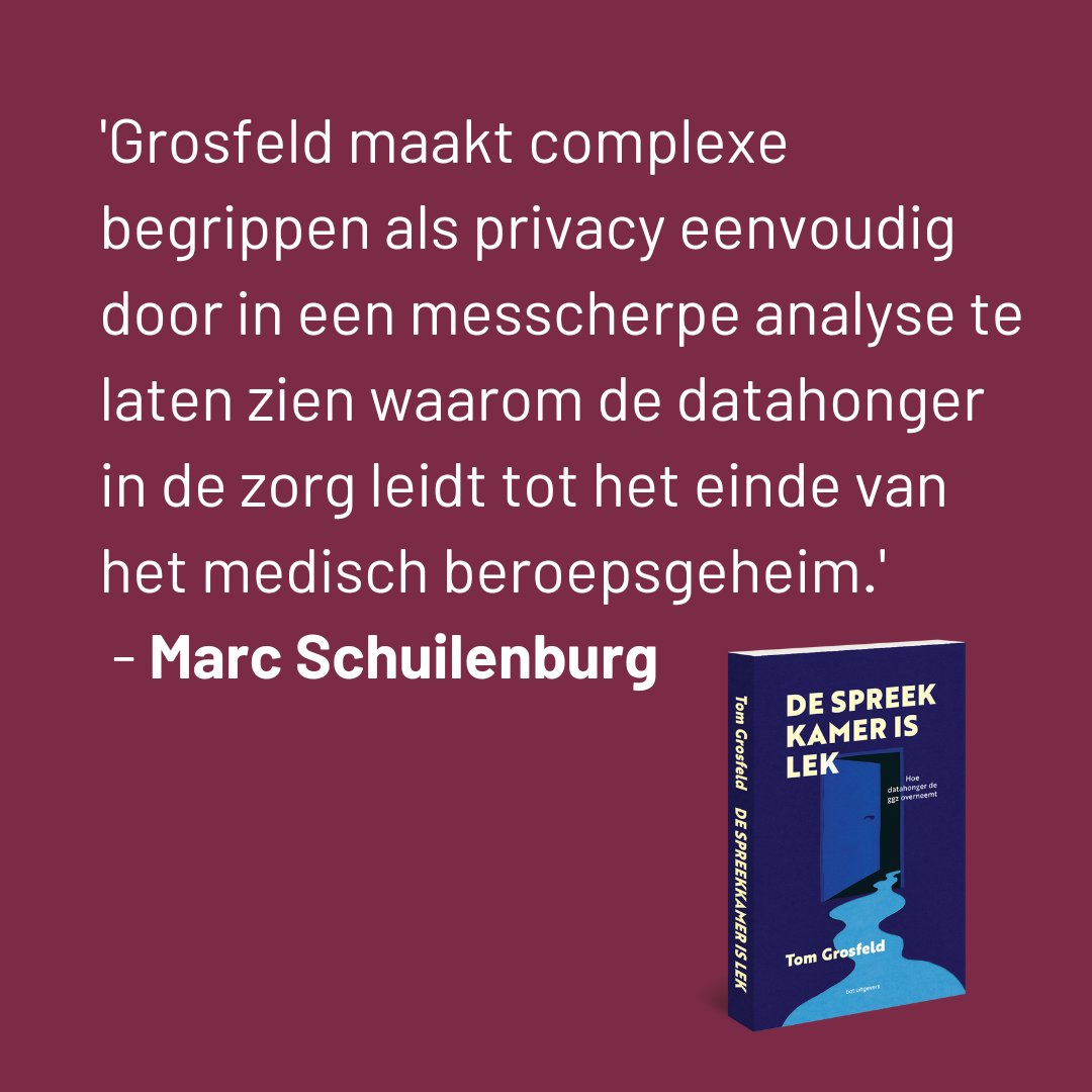 De eerste reacties op 'De spreekkamer is lek' zijn binnen ❤️
@TomGrosfeld