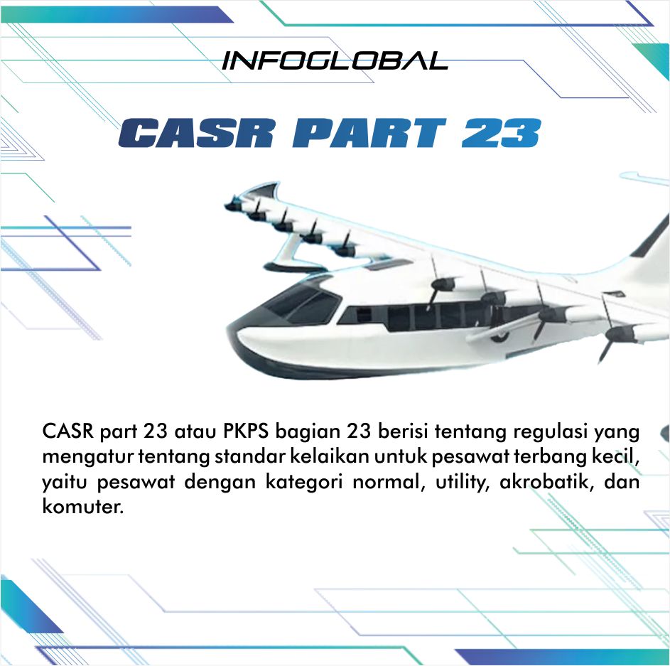 infoglobal_ID's tweet photo. Halo #KawanGlobal, selain terus mengembangkan teknologi pesawat militer, Infoglobal kini serius untuk mengembangkan teknologi pesawat sipil. Nah, hal ini dimulai dengan penerapan regulasi keselamatan terbang, yaitu penerapan #CASR 21 dan 23. apa sih CASR part 23 itu? https://t.co/cxTpDBHmGH