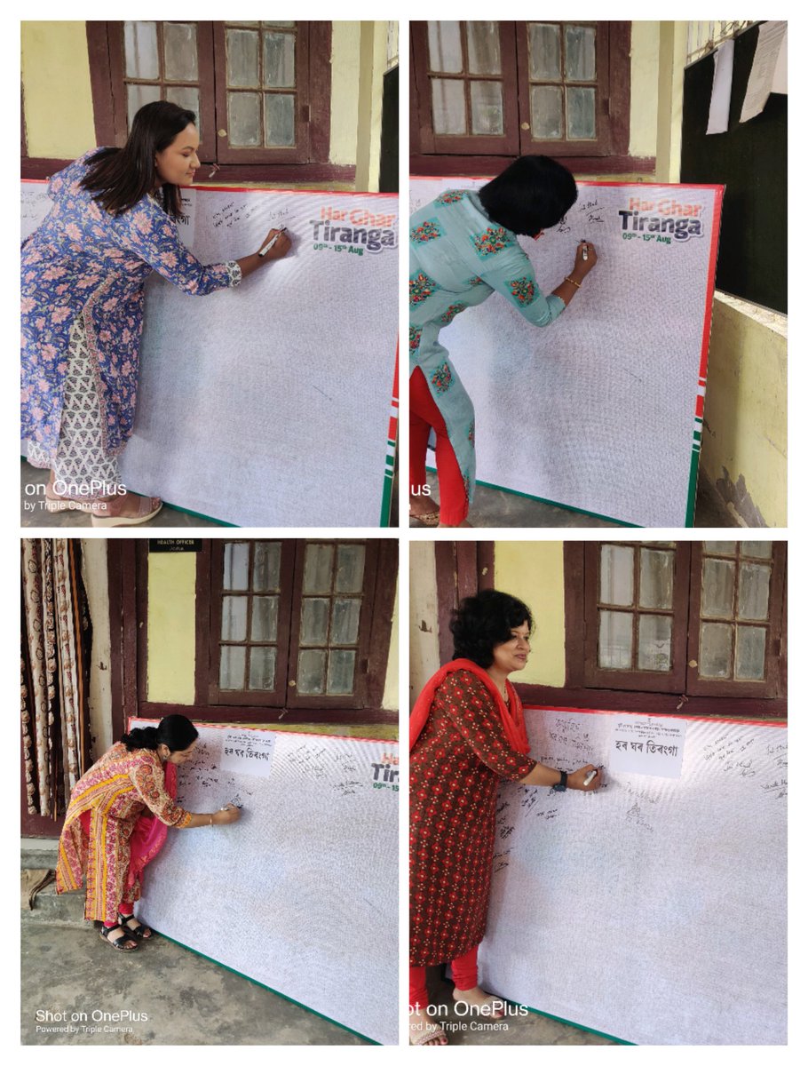 NhmJorhat's tweet photo. Proud to participate in the "Har Ghar Tiranga"Campaign in the premise of different Health Institutions and Offices under Joint Director of Health Services, Jorhat
#HarGharTiranga https://t.co/OLjCRHBcyn