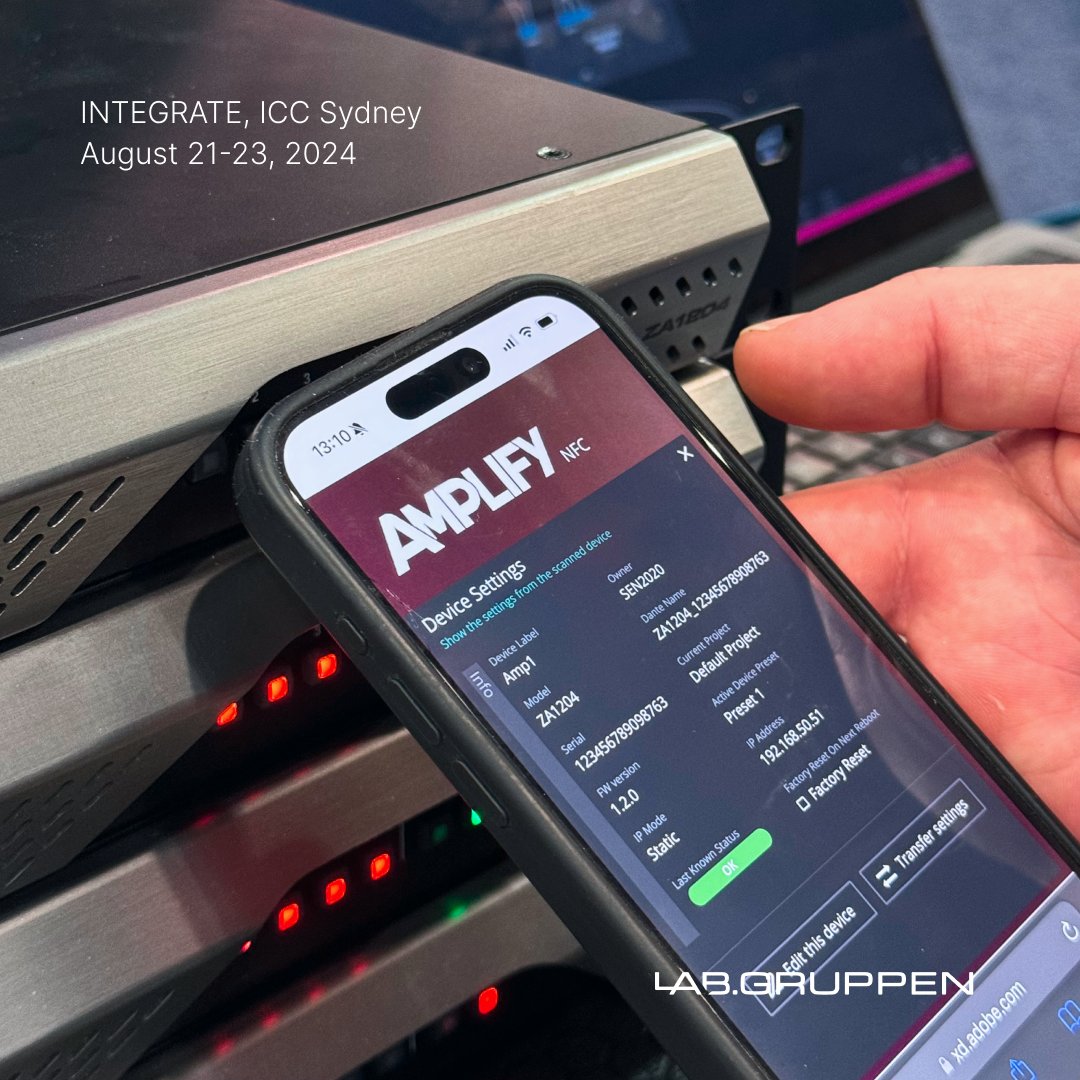 labgruppen's tweet photo. Are you coming to Integrate Expo in Sydney? 

We're thrilled to be there with our esteemed partner, Australis Music Group. Come by Stand 27 and check out the new NFT feature on our upcoming Zone Amps. 

Hope to see you there!

#INT24 #proaudio #install #labgruppen #tradeshow https://t.co/iGqFfRbPRG