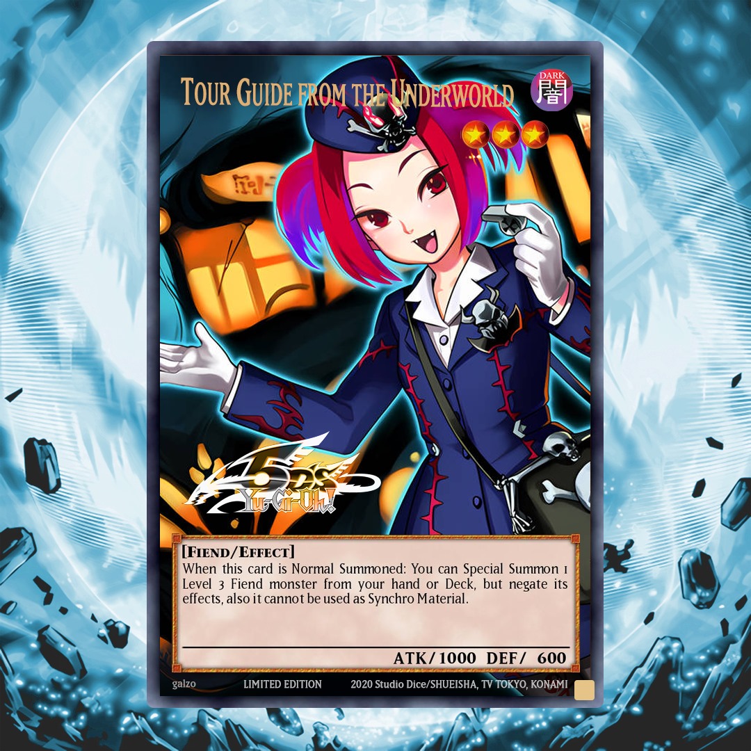 Born to Synchro, forced to Xyz. Tour Guide from the Underworld is the  certified GOAT, whether it's Fiend strategies or ranking up, Tour Guide has  been seeing play for over 12 years!
