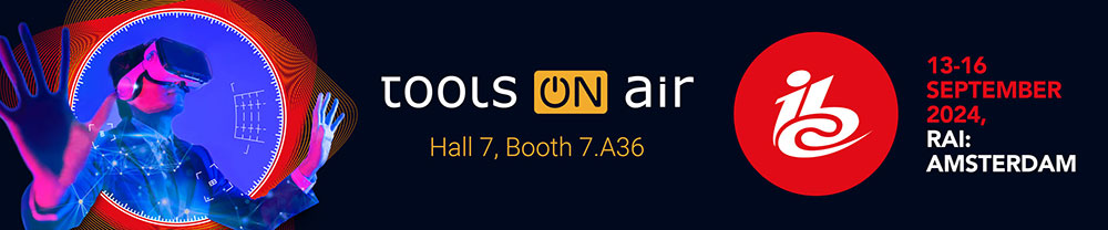 Visit ToolsOnAir at IBC - International Broadcasting Convention 2024 – RAI Amsterdam, September 13-16, 2024

Book your Meeting here: toolsonair.com/visit-toolsona…