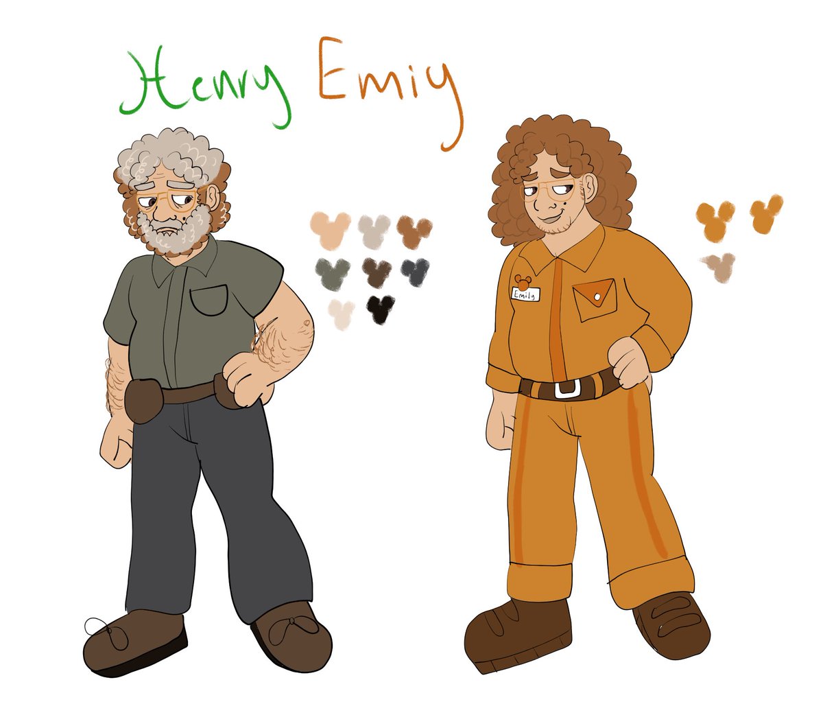 [ OOC.    Hai. Ref of this portrayal of Henry, both old &amp; young . Art by me <3