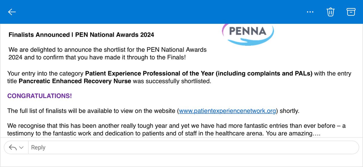 Alison Kinany (@kangaally) on Twitter photo Six months of working in the most amazing job helping patients recover from really tough surgery. Super proud being shortlisted for this award <a href="/LTHTAMS/">Abdominal Medicine & Surgery</a> Six months of working in the most amazing job helping patients recover from really tough surgery. Super proud being shortlisted for this award <a href="/LTHTAMS/">Abdominal Medicine & Surgery</a>