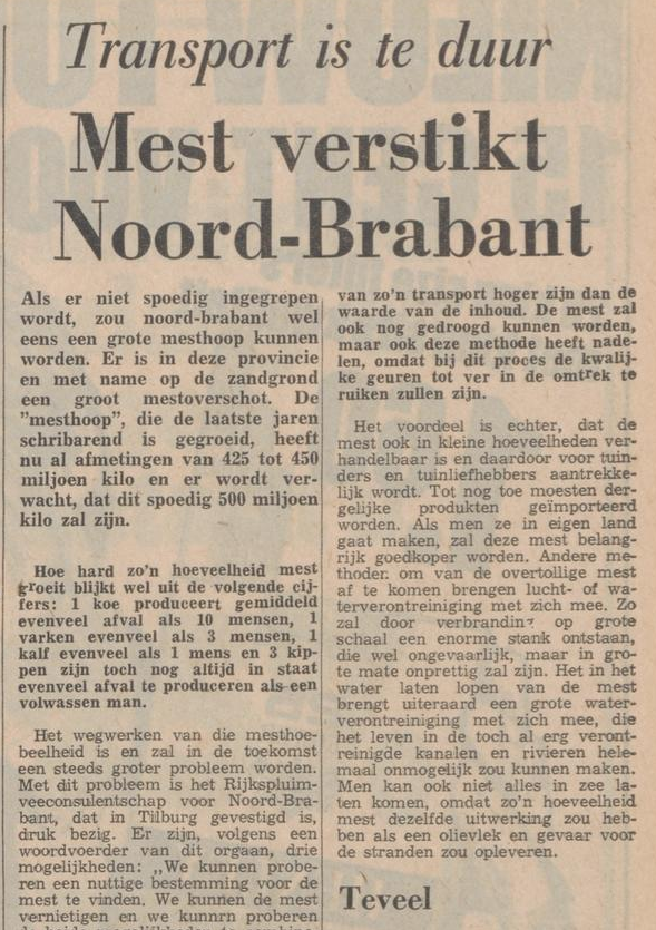 het gaat al terug tot de jaren '60 van de vorige eeuw, artikel 1969