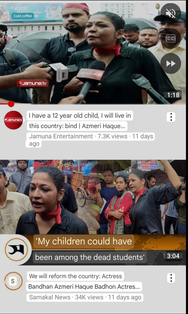 Fake News Again by Right Wing claiming the woman is a Hindu. 

The name of the woman is Azmeri Hoque, Bangladeshi actress. This protest is from August 1st when artists came out in support of protesting students against the violence and killing of students.
