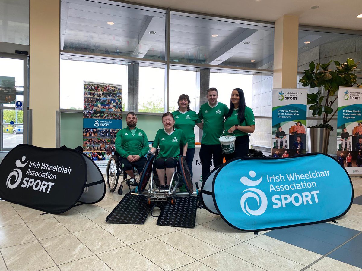 WheelsInGreen's tweet photo. A big thank you to everyone who donated during our bucket collection at @mahonpointsc last month! You helped raise just under €3000!
On Saturday, we’ll be at @DundrumTC Shopping Centre outside Tesco all day. Come say hello & help support Irish Wheelchair Rugby!
#WheelsInGreen https://t.co/yggRVvts8A