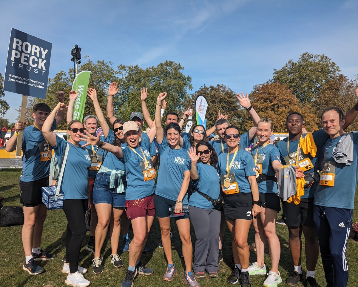 Rory Peck Trust (@rorypecktrust) on Twitter photo We have 2 places available for the Royal Parks Half Marathon on October 13th.
If you'd like to join a 30 strong team of newsroom runners 🏃♀️ message freelancers@rorypecktrust.org. Deadline Monday 19 August. We have 2 places available for the Royal Parks Half Marathon on October 13th.
If you'd like to join a 30 strong team of newsroom runners 🏃♀️ message freelancers@rorypecktrust.org. Deadline Monday 19 August.