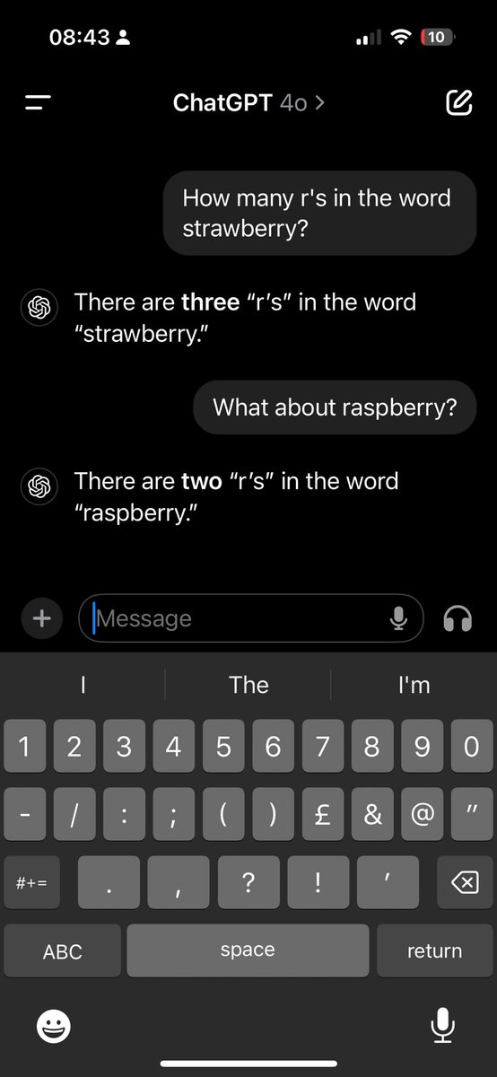 knownetics's tweet image. Looks like OpenAI fixed the ‘strawberry’ 2 R’s problem, but what about ‘raspberry’? ChatGPT tried hard to convince me it only has 2 R's 🤔😂 Check it out here! #AIhumor #WordFails #BerryConfusing #OpenAI”