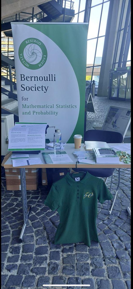 The 11th Bernoulli-IMS World Congress has kicked off in Bochum! Make sure to visit the Bernoulli booth on-site to collect various memorabilia - including a polo shirt- commemorating our Society’s Golden Jubilee!