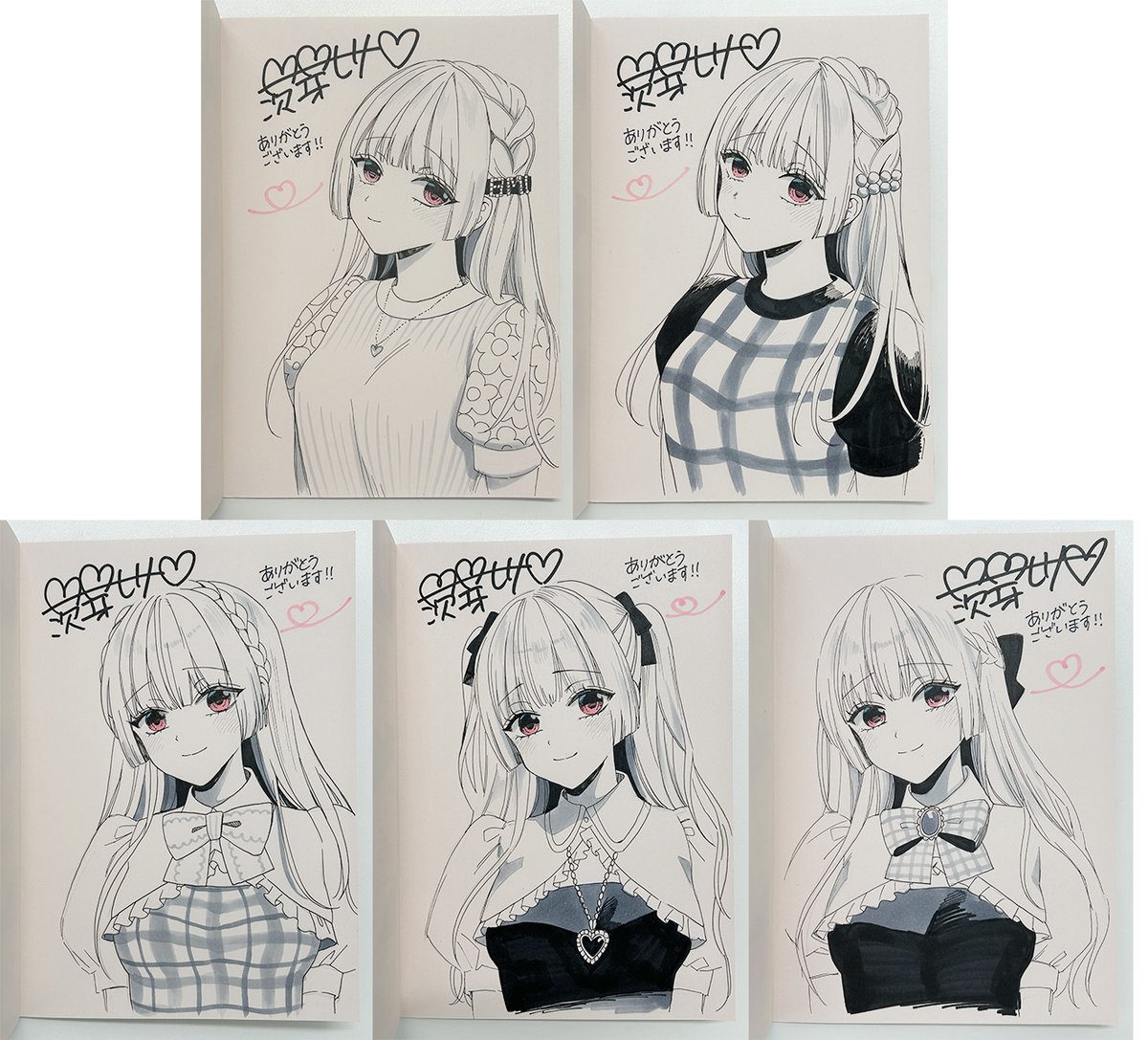 茨芽ヒサ先生『ボーイ・ミーツ・イノセント』絶賛発売中⭐読者プレゼントの色紙&サイン本は海月ちゃん💕貴重なカラー直筆です✨お忙しい中ありがとうございました!! ぜひご応募お待ちしてます🎶

官製ハガキ(8/21消印有効)
webアンケート(8/31)🔽
https://t.co/MhPWbXAjoG 