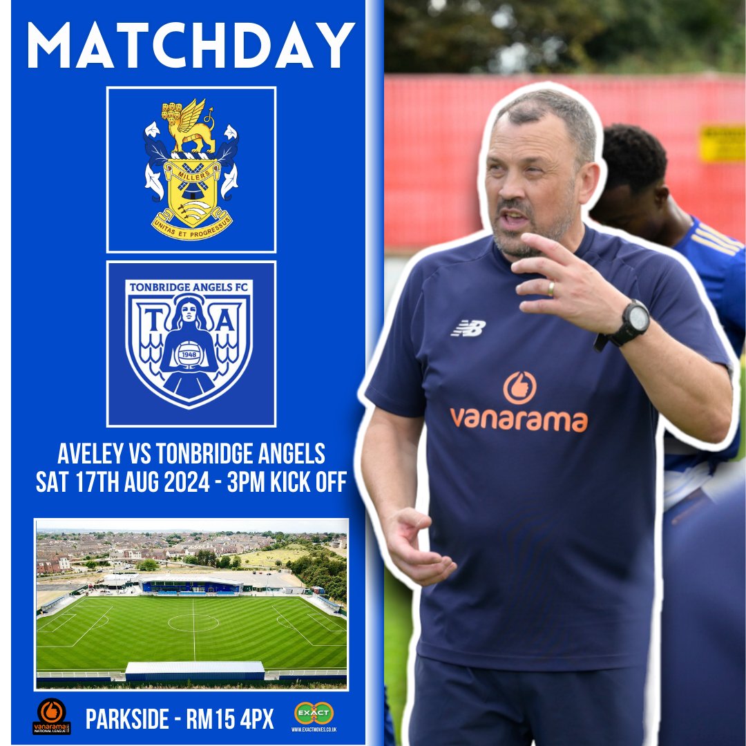 ⚽️ 𝗠𝗔𝗧𝗖𝗛𝗗𝗔𝗬 ⚽️

We're back in <a href="/TheVanaramaNL/">ReckyTHFC #FRANKOUT</a> South action at Parkside this afternoon.

🆚 Tonbridge Angels
⏰ 3PM Kick Off
🏟️ Parkside - RM15 4PX
🎟️ Available on the door &amp; in advance 👇
app.fanbaseclub.com/Fan/Tickets/Ch…

#BackTheMillers | #TogetherAveley