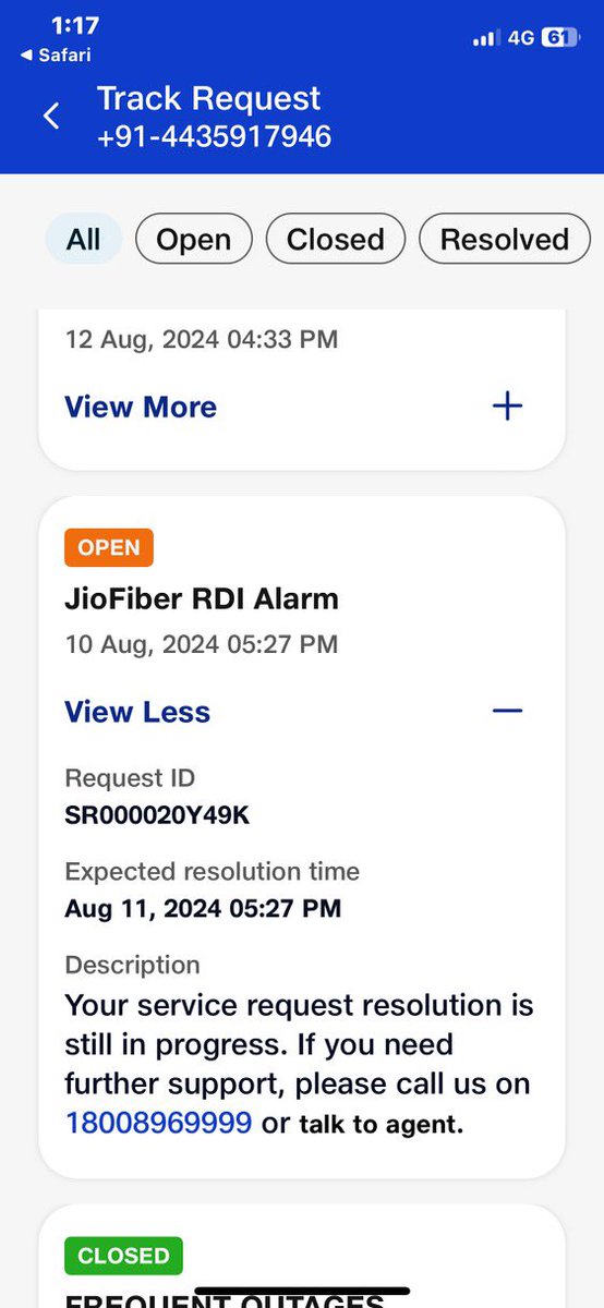 This is a provided high priority of sarvis resolve from <a href="/JioCare/">JioCare</a> <a href="/JioFiberChennai/">JioFiber</a>