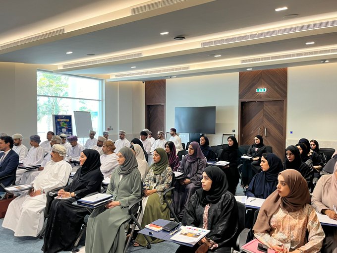 UNITAR_NYO's tweet photo. Fantastic start to our training at @FMofOman with an engaging discussion on the workings of #UNGA79, its key committees &amp; HL meetings led by H.E. Dr. Hazem Fahmy and Mr. Florian Botto. Knowledge sharing &amp; Practical Diplomacy are at the heart of #EffectiveMultilateralism 🇺🇳 https://t.co/7RaShhV4j3