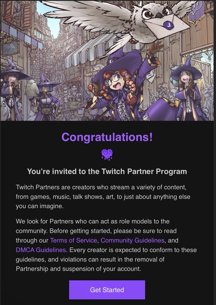 20 <a href="/Twitch/">Twitch</a> Staff joined our stream last night and asked me to check my emails?! 

WE DID IT. 

Not me. 

WE.

I love you all like you wouldn’t even believe. 

#iwasthere