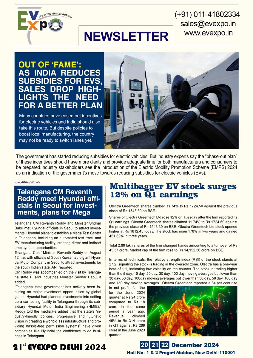 expo_ev's tweet image. &quot;From &apos;Fame&apos; to Fizzle: India&apos;s EV Subsidy Cuts Trigger Sales Dip, Underscoring the Need for a Smarter Plan.&quot;

#GreenEnergy  #Revolution  #electricconversion #electricbike #news