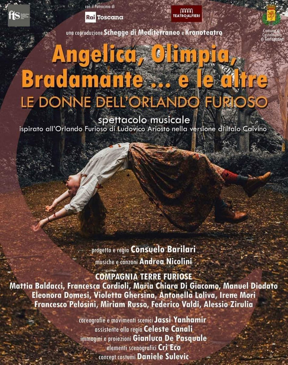 FestCult's tweet photo. 🎭 Uno spettacolo musicale in tredici scene tratto dall’adattamento di Italo Calvino dell’Orlando Furioso di Ludovico Ariosto!
Angelica, Olimpia , Bradamante... e le altre
Le donne dell'Orlando Furioso
📅 Venerdì 6 Settembre ore 21:00
📍 Teatro Romano Fiesole 
🎟️ ACQUISTA ORA: https://t.co/F7M8YlohZh