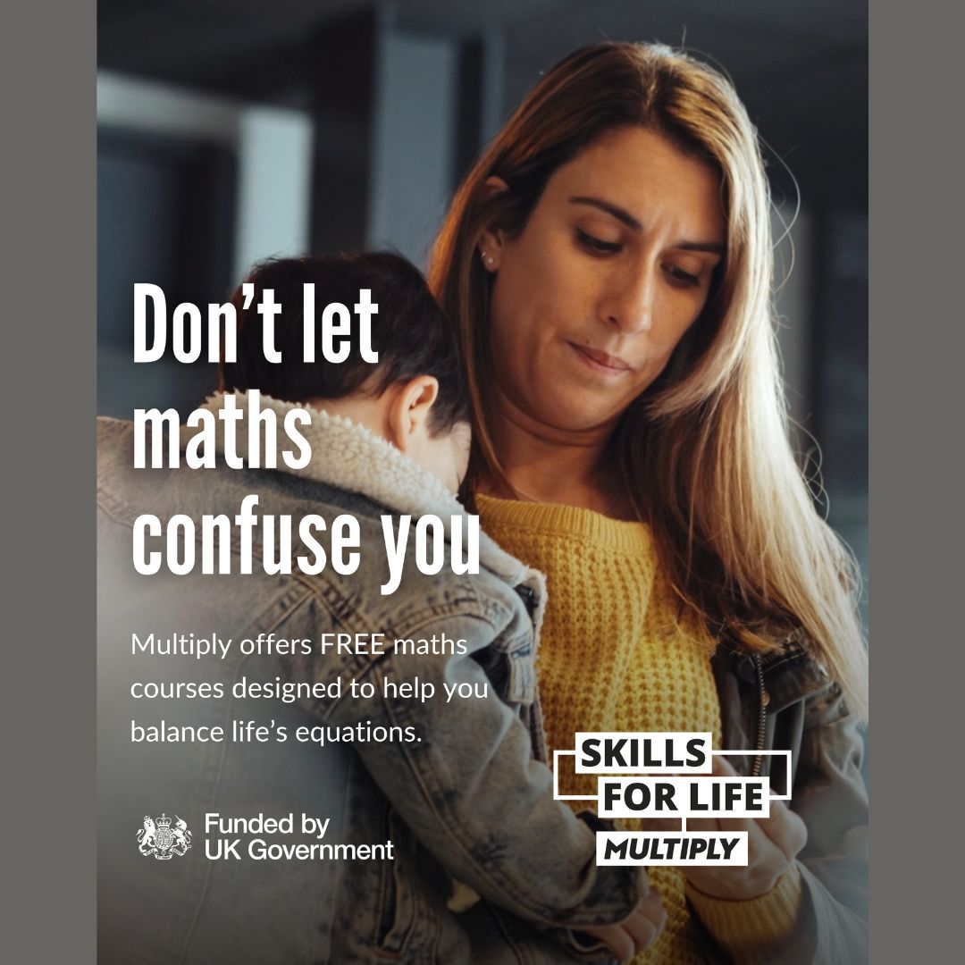 NDC_Reading's tweet image. Access FREE numeracy courses to enhance your skills and add value to your future. Enquire now by visiting rdguk.info/Multiply_Cours… #Multiply #MathsCourse #Mum #Returntowork #RDGUK